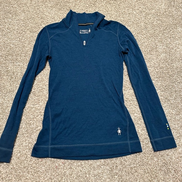Smartwool 250 1/4 Zip Pullover Sweater Womens XSmall 100% Merino Wool NWOT - Picture 1 of 5